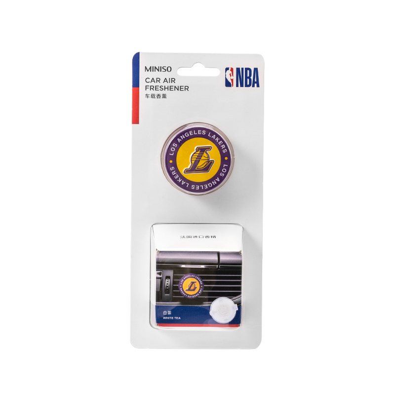 名创优品(miniso) NBA系列洛杉矶湖人队车载香薰[白茶]高清大图