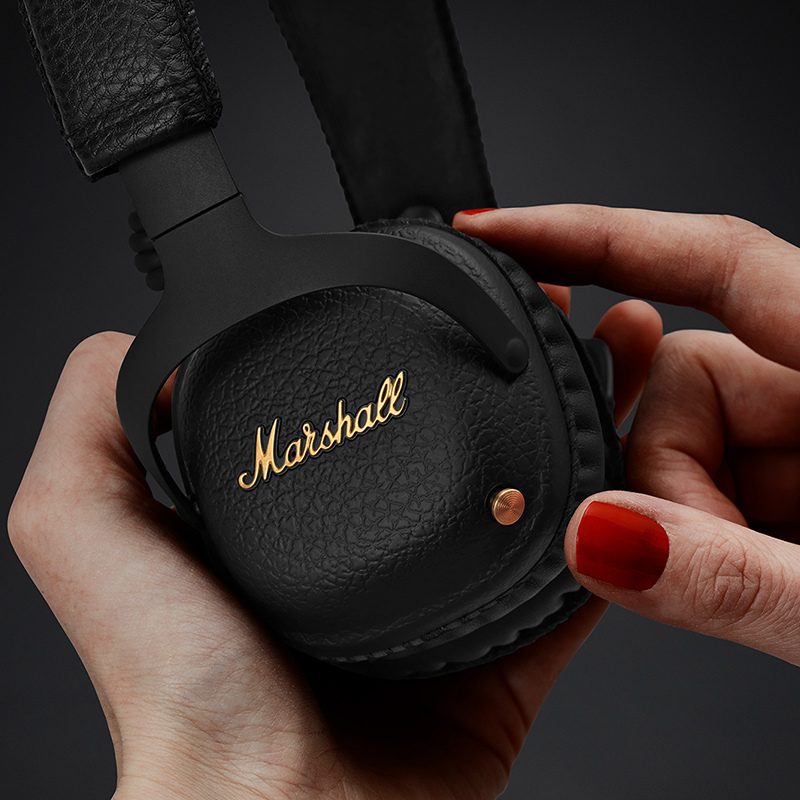 马歇尔(Marshall) MID ANC蓝牙耳机主动降噪头戴式 无线消噪出行音乐耳麦 黑色