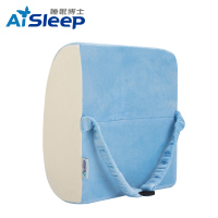 睡眠博士(AiSleep) 慢回弹记忆棉护腰记忆靠垫 记忆枕 蓝色 32*31*10CM 春季夏季秋季冬季