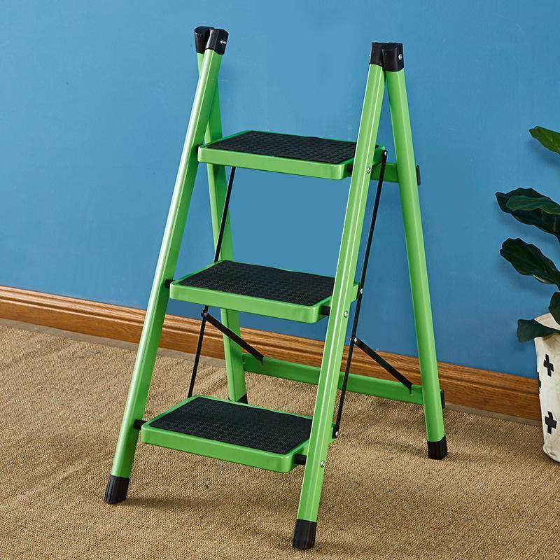 梯子家用折叠梯凳扶梯加厚铁管踏板室内人字梯三步梯小梯子三维工匠三