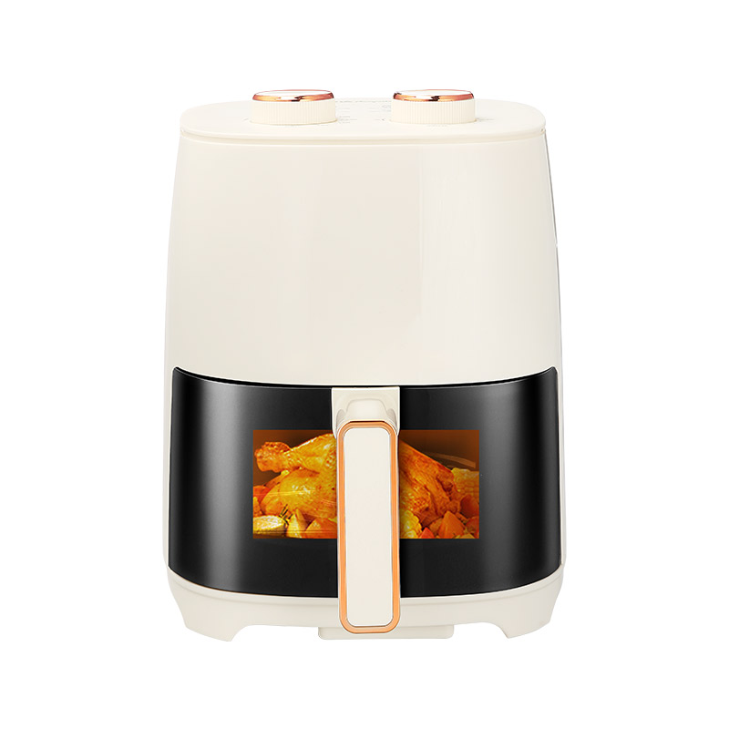 荣事达空气炸锅家用多功能一体新款大容量电烤箱全自动电炸锅机械双旋钮+可视窗口高清大图