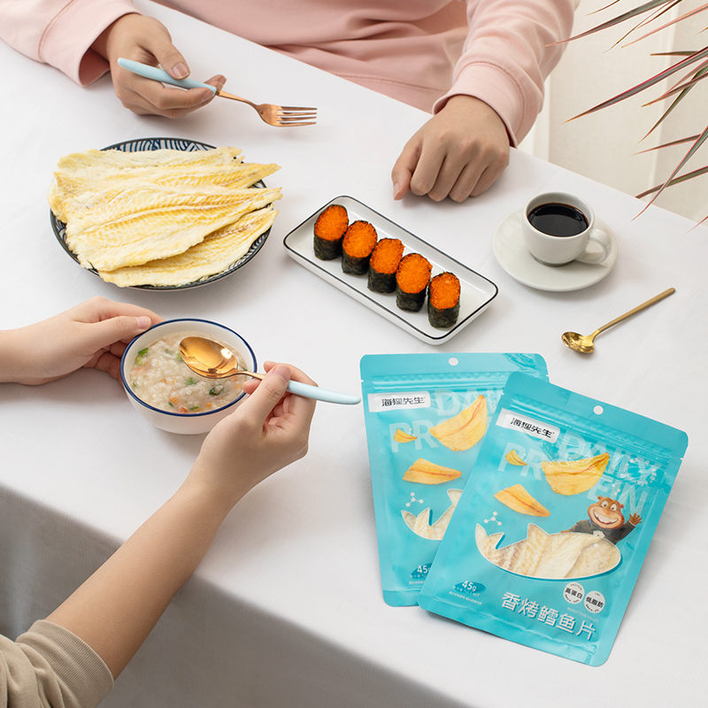 海狸先生香烤鳕鱼片45g*4袋高清大图