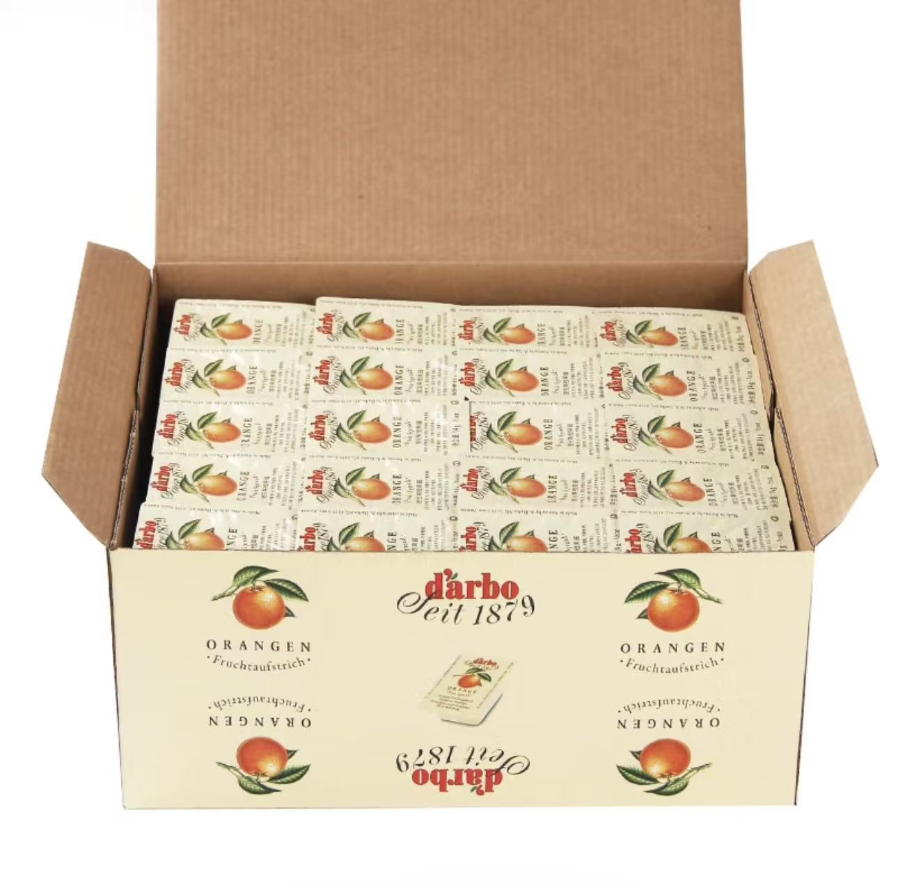 得宝草莓果酱小包装14g*140粒/箱 1箱高清大图