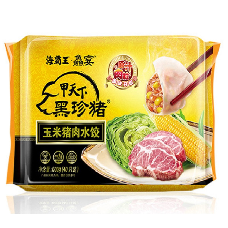 海霸王甲天下玉米猪肉水饺600g