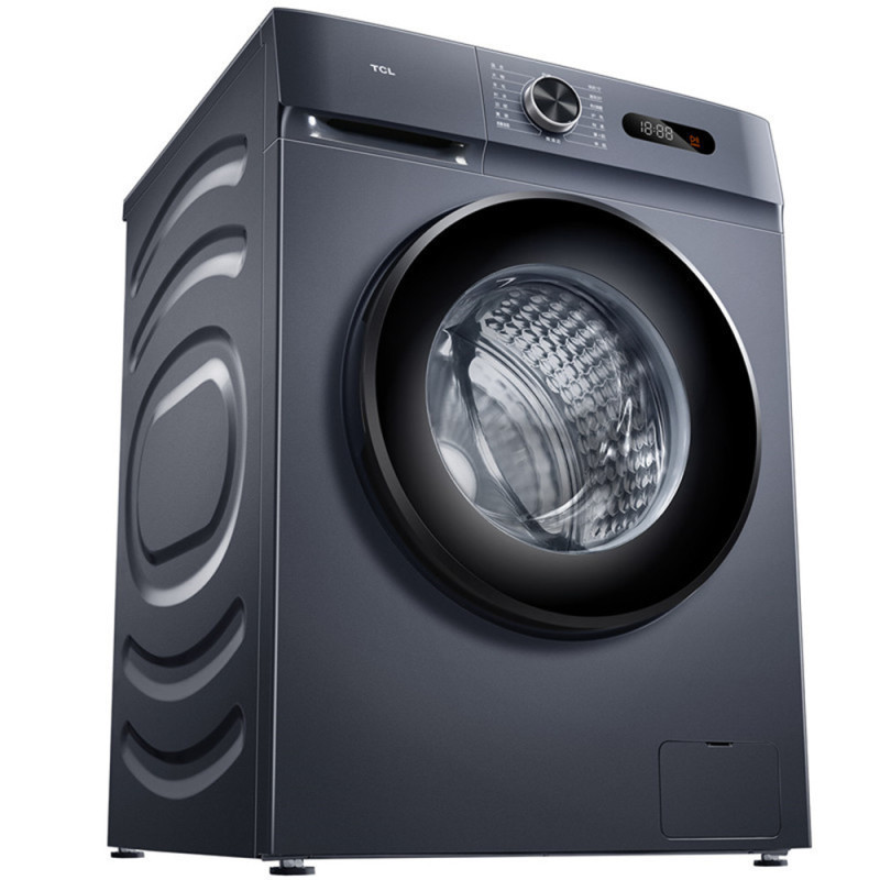 TCL 10公斤变频滚筒L130巴氏除菌净螨洗衣机 15分钟快洗 热力除菌 全自动节能超薄家用洗衣机G100L130-B高清大图