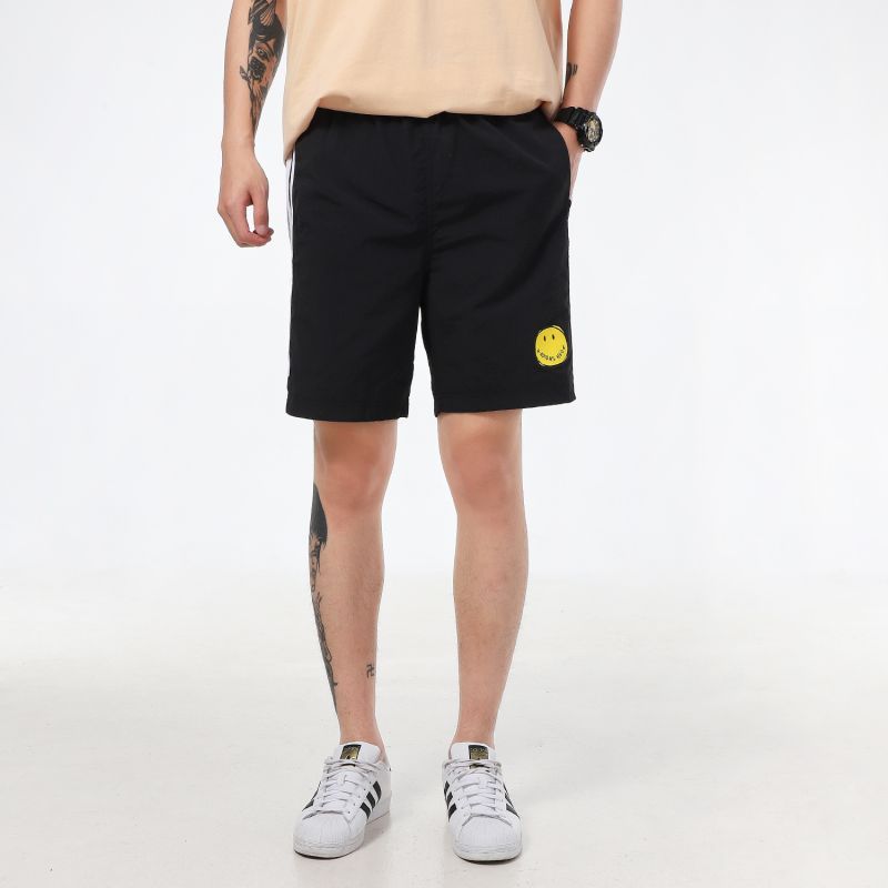 Adidas阿迪达斯Neo裤子男2022新款笑脸裤透气短裤GP5786