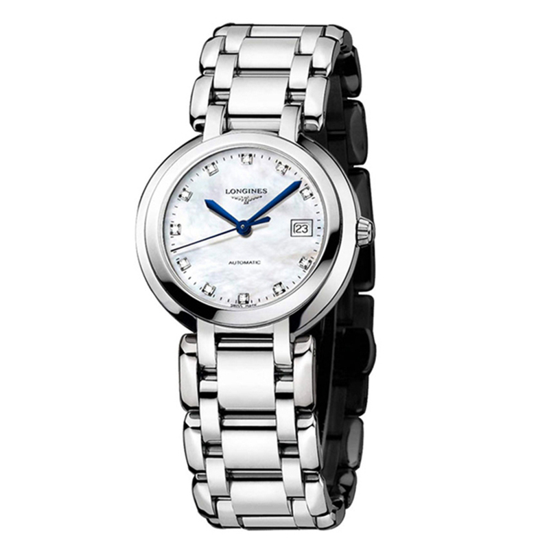 LONGINES 浪琴心月系列钢带商务时尚女士石英表L8.110.4.87.6