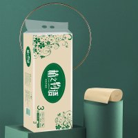 花弄影 卷纸 植之物语系列 本色纸 竹浆纸 原色卫生纸巾 卫生纸 家用 实惠装 手纸 厕纸