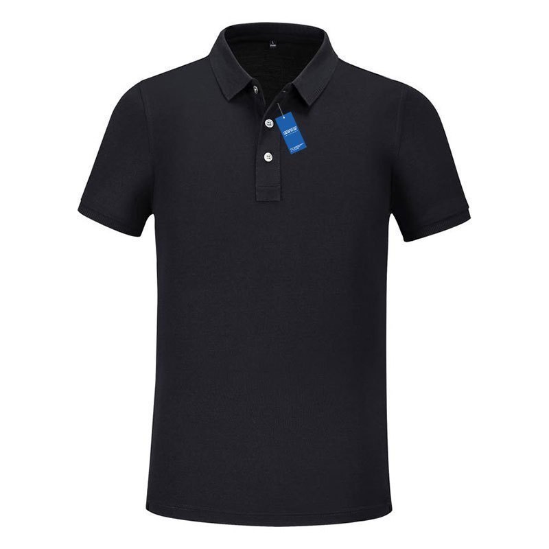 马丁耐皱挺阔透气柔顺纯色简约短袖polo衫男女同款 藏蓝色s-3xl(件)