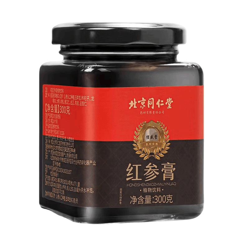 北京同仁堂红参膏浓缩膏人参液红参蜜膏元气膏阿胶高丽参红参饮品图片