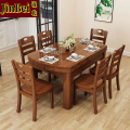锦北 餐桌家用餐桌椅组合餐桌小户型可伸缩多功能饭桌1.38胡1桌6椅