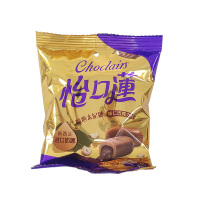 怡口莲经典巧克力味夹心太妃糖6颗/袋装婚庆结婚喜糖休闲零食品
