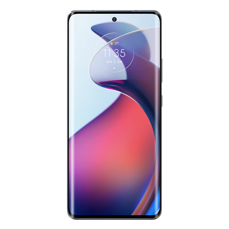 摩托罗拉moto S30 Pro 黄金曲面超感屏 5000万像素超大底 骁龙888+ 68W闪充 5G手机 12GB+256GB 月夜黑