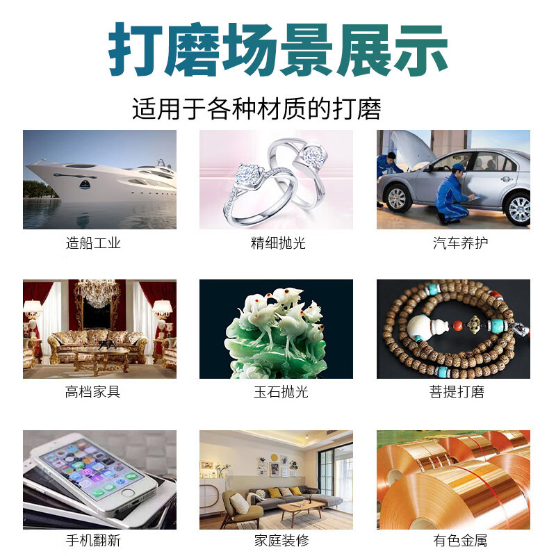 卡夫威尔100片装碳化硅砂纸 打磨抛光除锈汽车美容家具金属 1500目 YS4163.高清大图