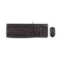 罗技(Logitech)MK120有线套装键鼠套装USB笔记本台式机电脑游戏键盘鼠标薄膜静音键盘家用办公防泼溅黑色