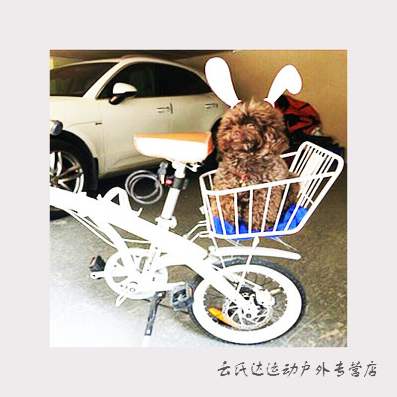自行车框后座兜篓箩篮子粗钢铁牢坚固山地折叠单车电动瓶车筐通用