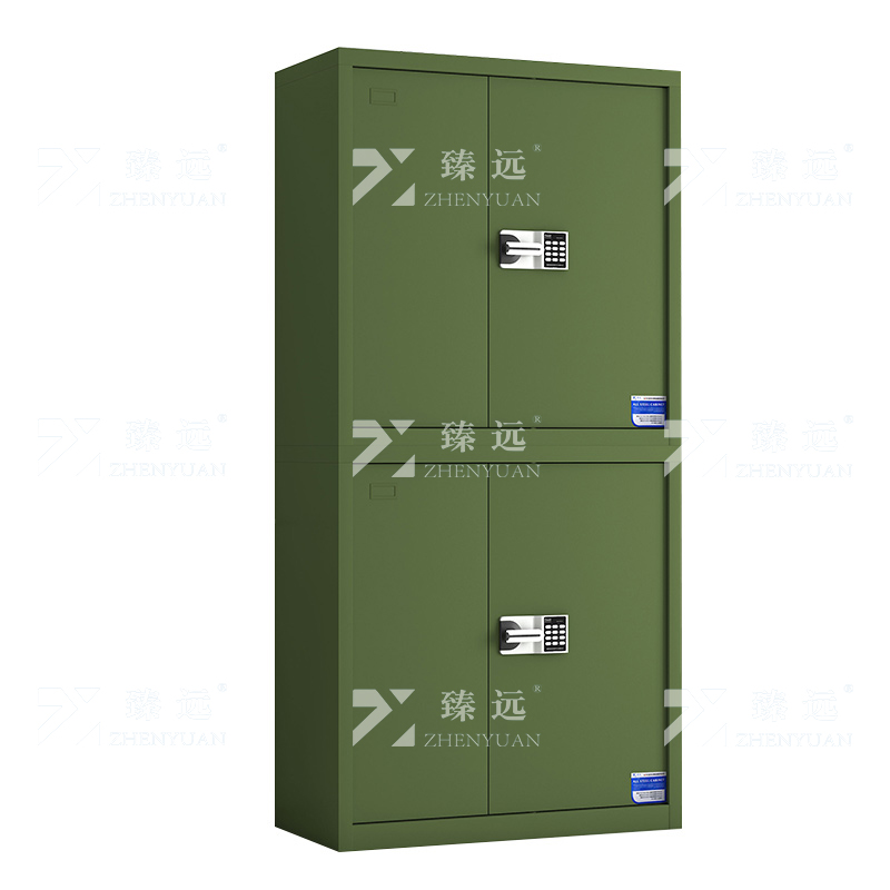 臻远 ZYJJ-80086 保密柜 绿色分双节智能密码锁 长900*宽420*高1900mm 单位:1台高清大图