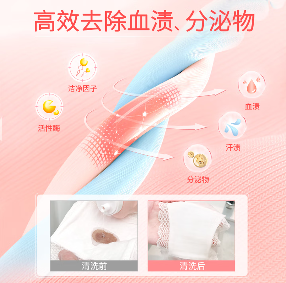 蓝月亮深层洁净洗衣凝珠高效去渍抗菌除菌温和护衣设计高清大图