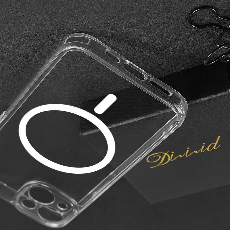 ibattz适用iphone15磁吸手机壳苹果15promax液态硅胶新款支架壳支点防摔360°可磁吸Magsafe透明