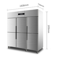 TURMN晶贝六门定制冰箱1500L