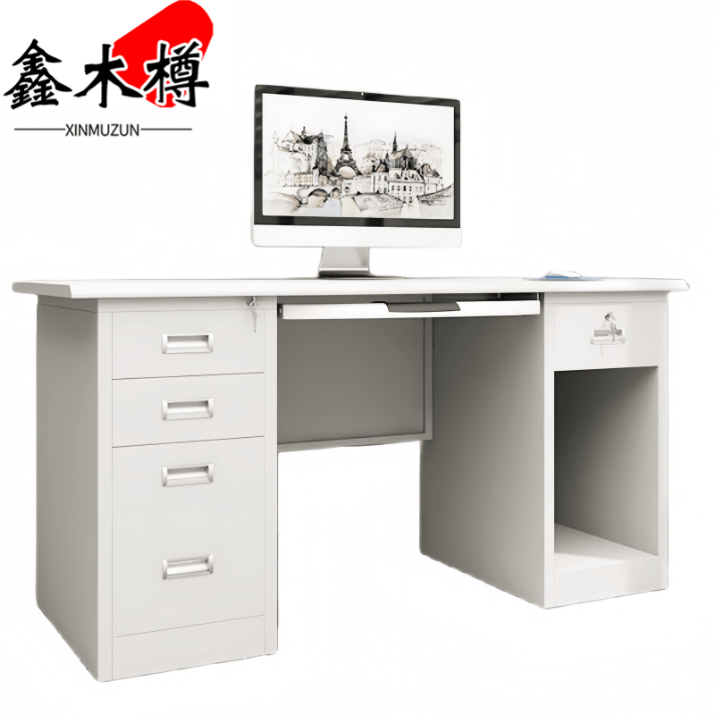 鑫木樽职员桌1200*600*740mm张高清大图