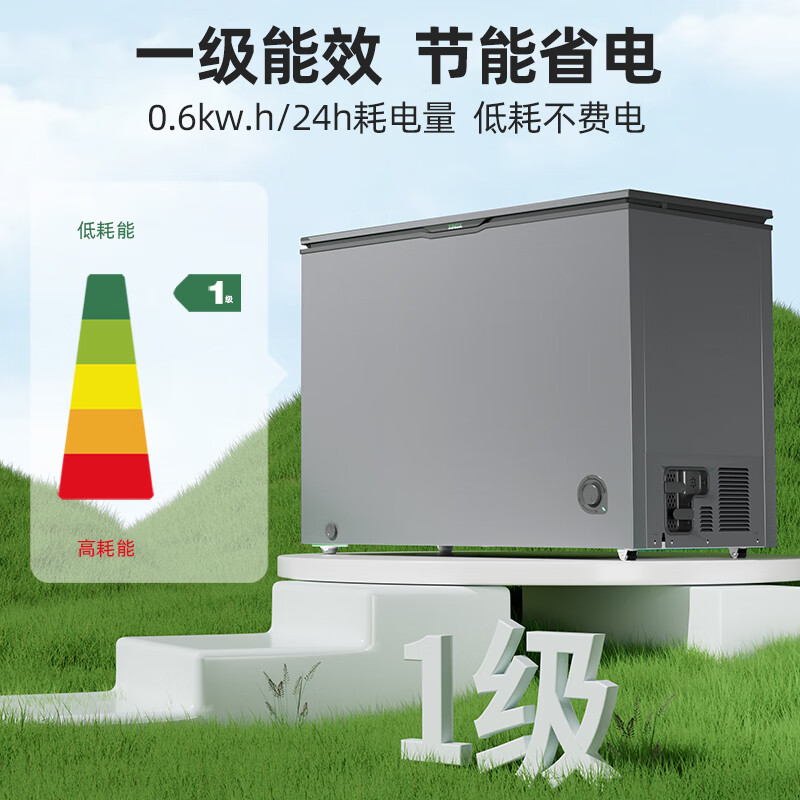 星星 BD/BC-240KE微霜240升冰柜零下30℃单温卧式冷柜家商用顶开门全冷藏全冷冻保鲜柜1级能效高清大图
