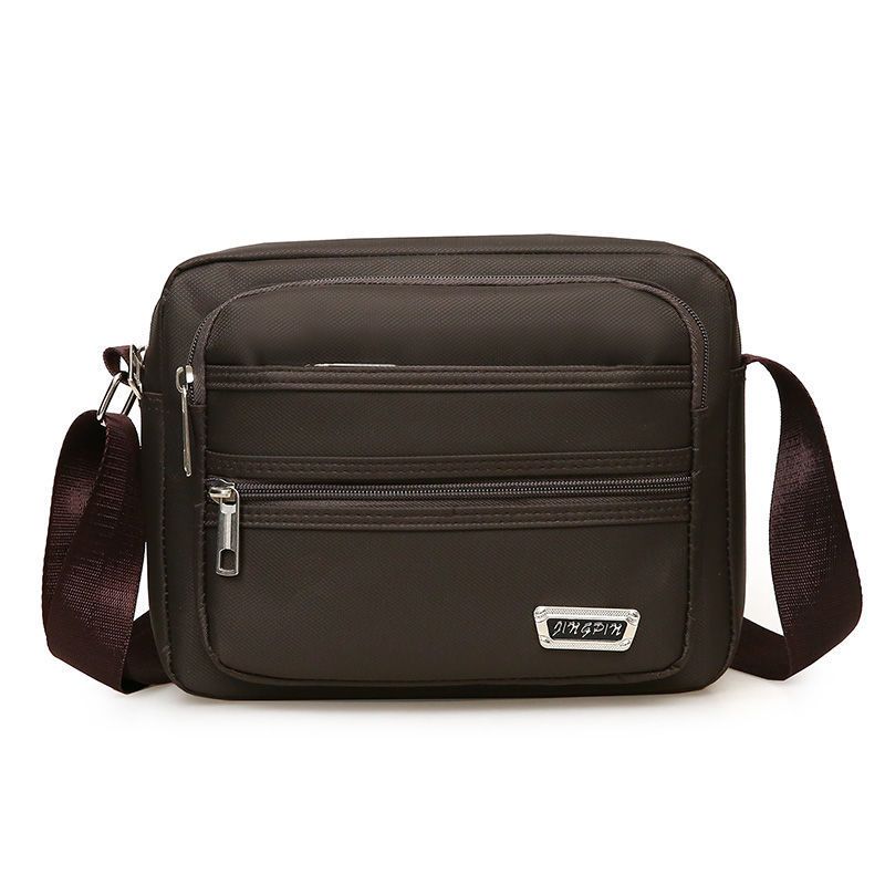 美特五层男女单肩斜挎防水生意包安全后袋布包收钱中年妈妈斜跨休闲包