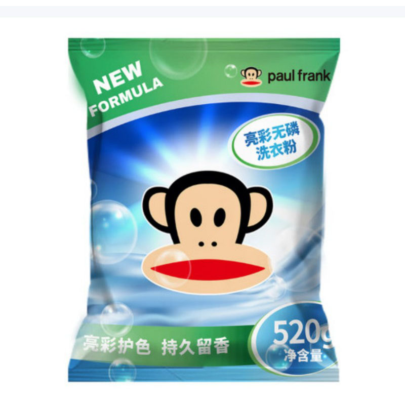 大嘴猴 亮彩无磷洗衣粉 520g 单位:袋高清大图