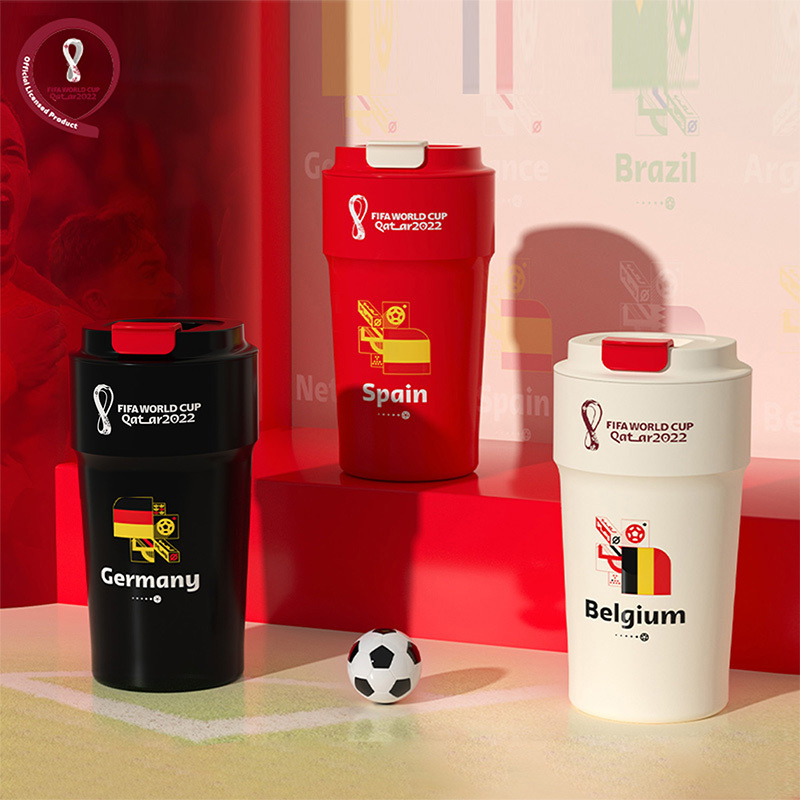 2022年卡塔尔FIFA世界杯官方授权商品不锈钢保温杯咖啡速饮杯世界杯保温杯子车载保温水杯 德国