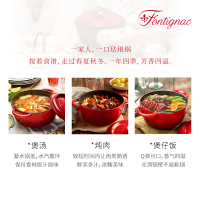 德国双立人（ZWILLING）旗下法国fontignac芳庭珐琅锅铸铁锅24cm炖锅煲汤搪瓷锅具
