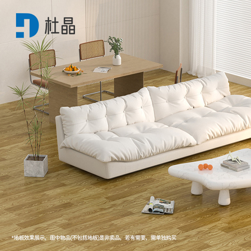 杜晶PVC地板革加厚牛力革耐磨地板贴黄梨木每平米耐磨防水地板革 DJ-DBG006 黄梨木色 500*2000mm高清大图