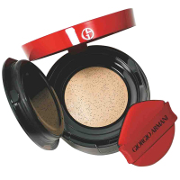 阿玛尼(ARMANI)红气垫 轻垫精华气垫粉饼15g#4 湿粉 PA+++SPF23 滋润丝光 轻薄自然各种肤质 肤色系