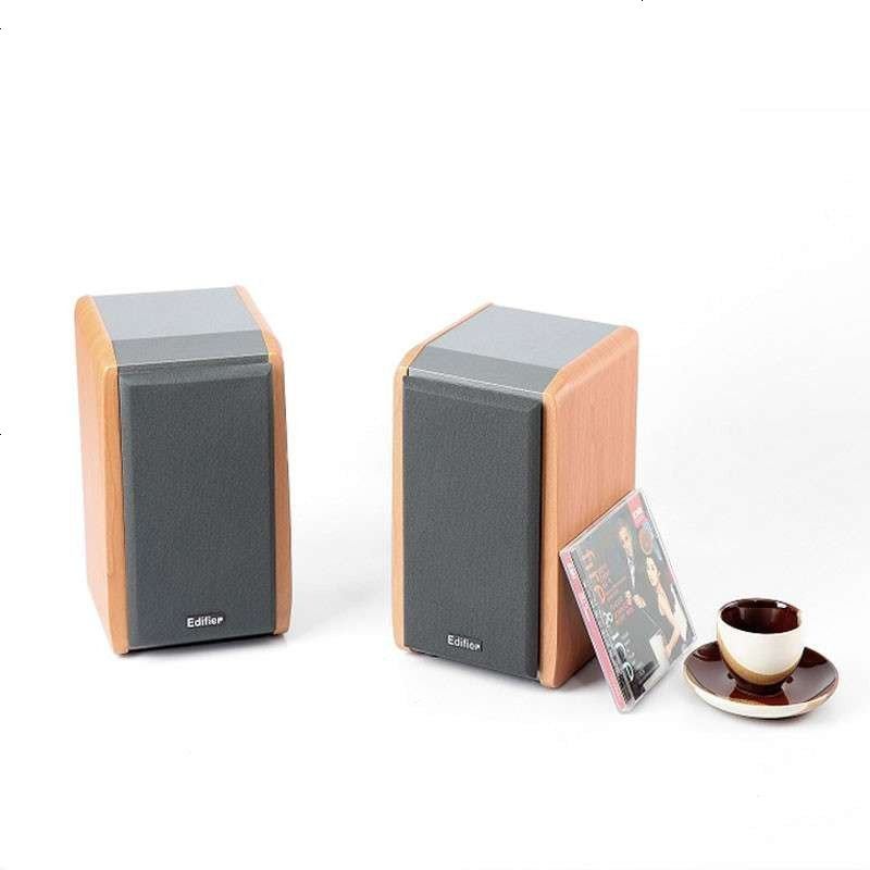 EDIFIER/漫步者 R1000TC北美版台式电脑音箱 2.0声道多媒体木质音响 棕色高清大图