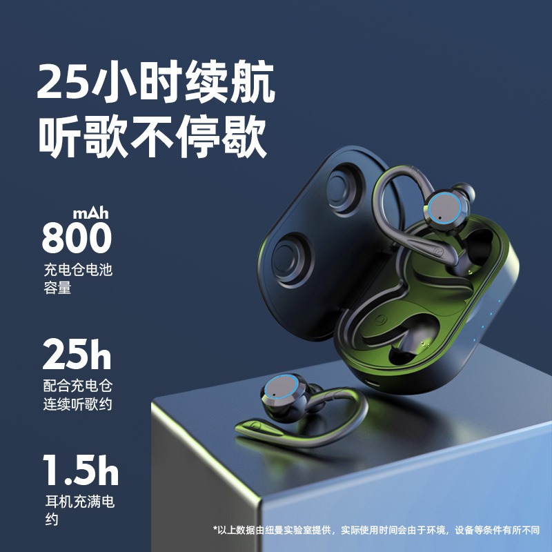 纽曼L1触摸款真无线蓝牙耳机单双运动跑步游泳7级防水防汗入耳超长待机苹果小米安卓通用男女款HIFI音质高清降噪蓝牙5.0
