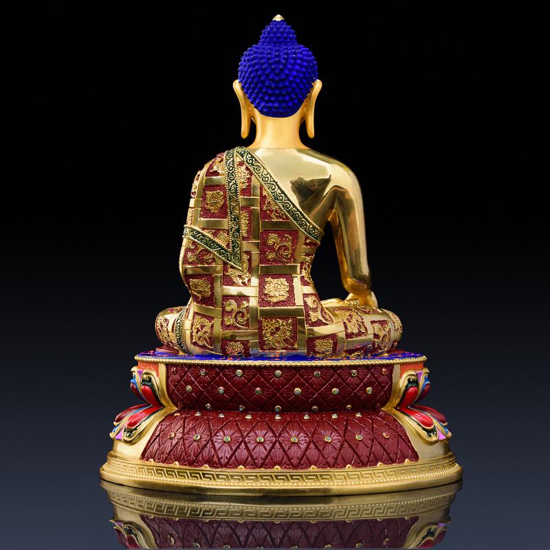 家柏饰(CORATED)释迦牟尼佛 铜释迦摩尼佛像摆件如来佛藏传佛教密宗佛像高清大图