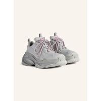 巴黎世家(Balenciaga)女款跑步鞋织物合成耐穿羊皮条拼接减震厚底
