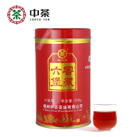中茶 梧州六堡茶黑茶 6136窖藏红罐四年陈化一级散茶250g