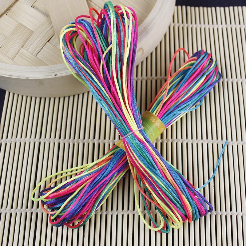 端午五彩绳编织蛋兜专用网兜绳粽子兜线