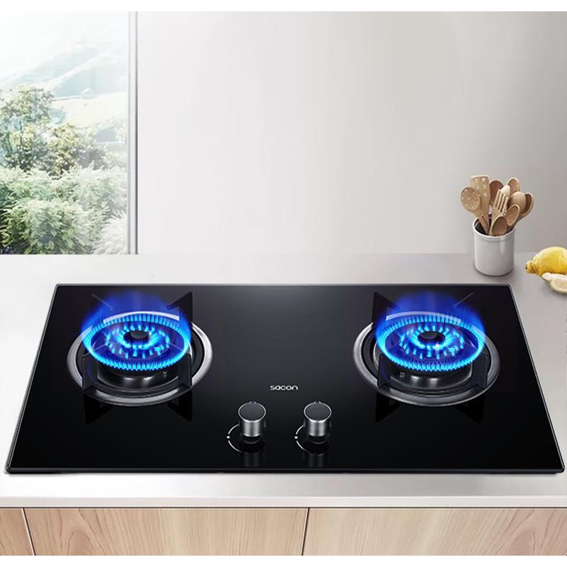 帅康燃气灶双灶天燃气煤气炉液化气台嵌入式两用家用猛火灶台黑色液化