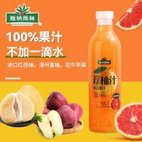 版纳雨林NFC100%鲜榨果汁 纯果汁混合果汁100%果汁 0添加剂更美味营养健康 1L*2盒 100%双柚复合果汁【西柚汁+蜜柚汁+苹果汁】