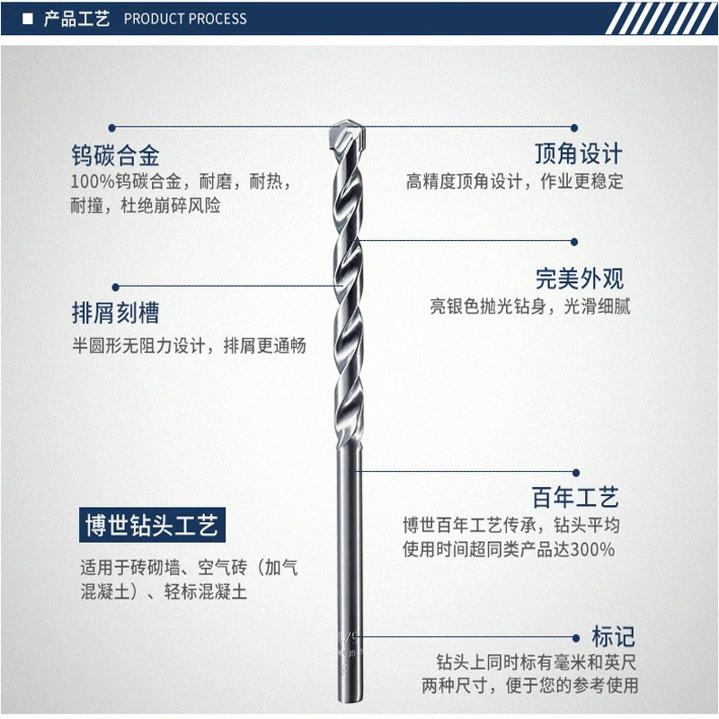 BOSCH 2608590088 冲击石工钻头J 14X90X150