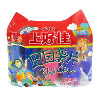 上好佳 田园薯片优惠装 5连包 膨化食品 80g