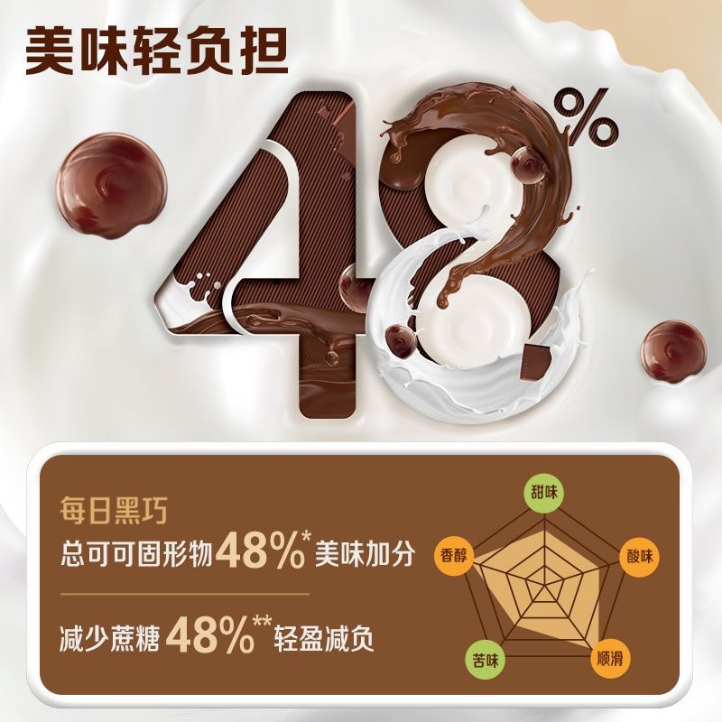 安慕希每日黑巧高端整箱200g*10盒巧克力口味+安慕希黄桃燕麦风味酸牛奶200g*10盒/箱真实果粒