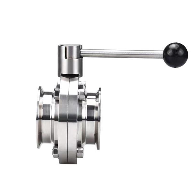 盛京联硕 不锈钢卫生级快装蝶阀Φ102卡盘119(304材质)台高清大图