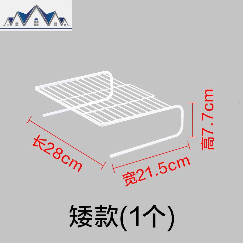 厨房冰箱橱柜内部隔层分层置物架 柜子收纳免钉冰柜隔板隔断 三维工匠收纳柜高清大图