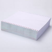 立信241四联二等份电脑打印纸1000页/箱 可撕边四层压线打印纸 发货单 票据打印出库单 发票清单