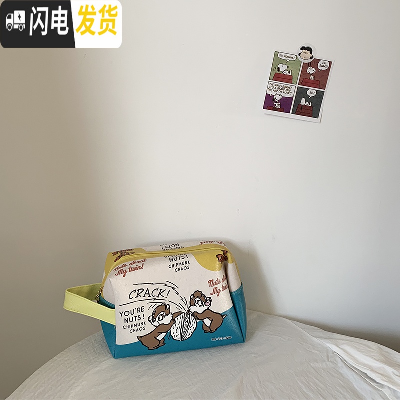 三维工匠旅行化妆包ins风便携网红超火大容量女可爱化妆品盒收纳袋洗漱包收纳包高清大图