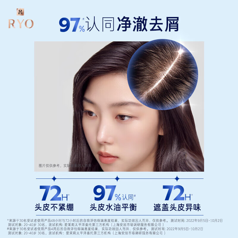 吕舒盈清润净澈去屑洗发水400ml 蓝吕高清大图