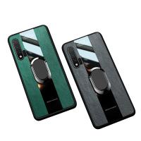 [送钢化膜]高铭宣华为nova6手机壳nova6se保时捷皮套全 华为nova65g版专用[宝蓝]*带磁吸指环+送钢化膜