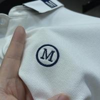 高端保罗短袖T恤男翻领刺绣POLO衫夏季2021新款体恤半袖男装潮流 白色 M